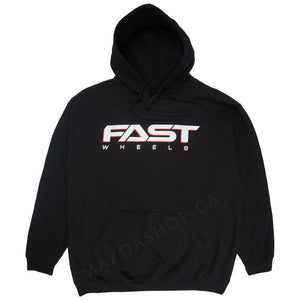 Fast Wheels Pullover Hoodie (Black) | Unisex