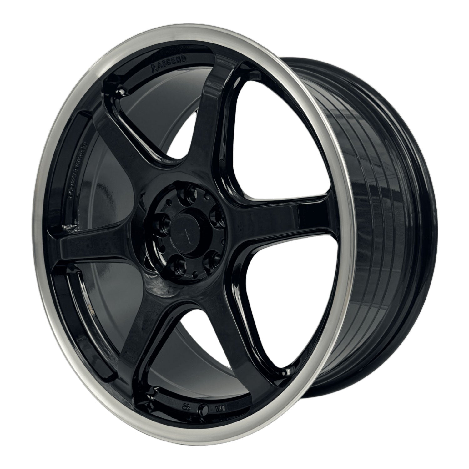 ASCEND FR04 AKINA in Gloss Black Machined Edge