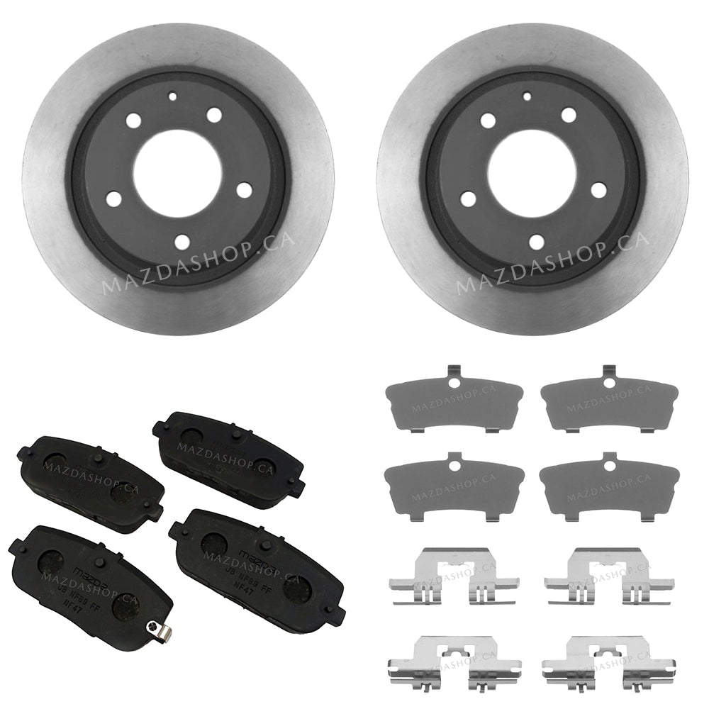 Brake Package, Rear: Pads, Rotors &amp; Attachment Kit | Mazda MX-5 (2006-2015)