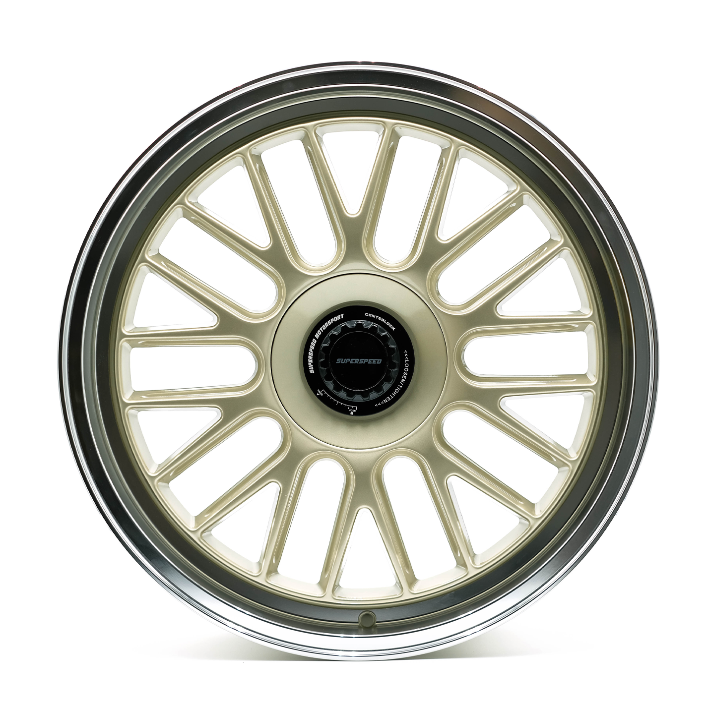 Superspeed FlowForm RF01 NEO Alloy Wheel (Machined Lip Gold) — 18", 19"