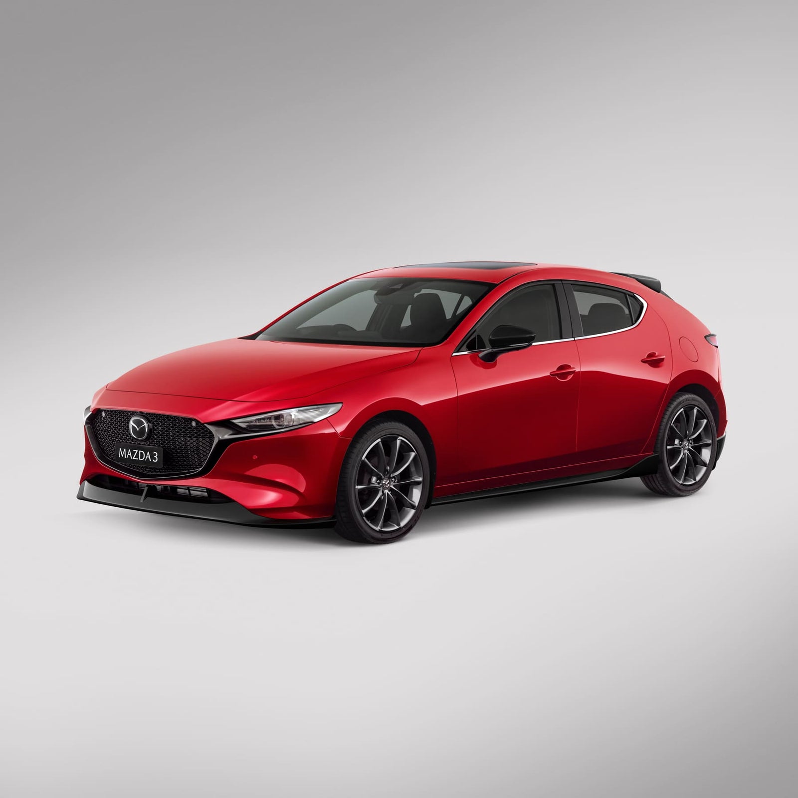 Aero Kit - Front Under Spoiler (Brilliant Black) | Mazda3 Hatchback (2019-2022)
