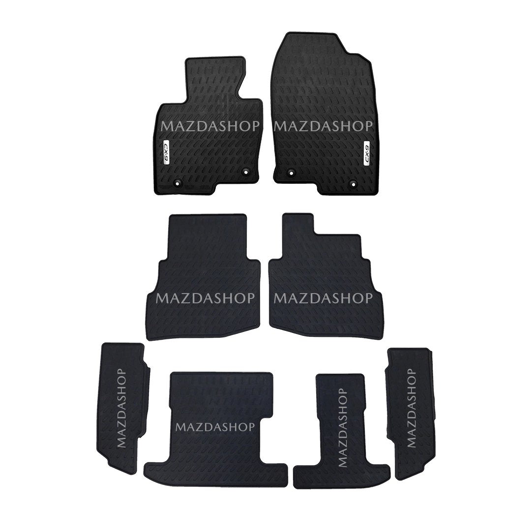 All-Weather Floor Mats (1st, 2nd & 3rd Rows) | Mazda CX-9 (2016-2018)