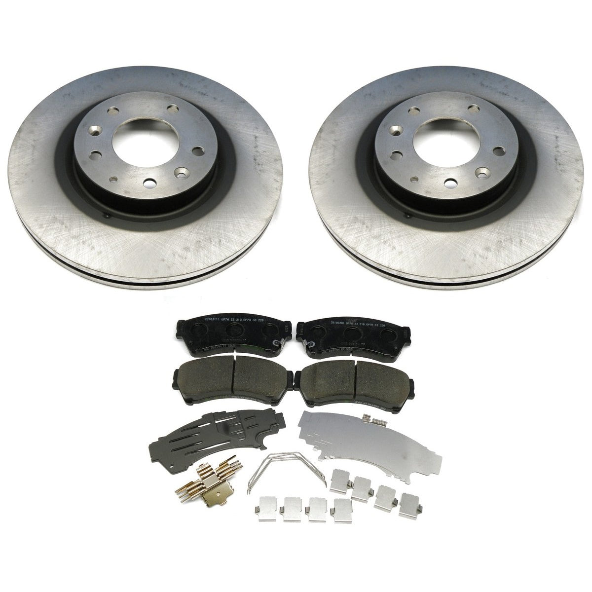Front Brake Package: Pads, Rotors & Attachment Kit | Mazda6 (2006-2008)