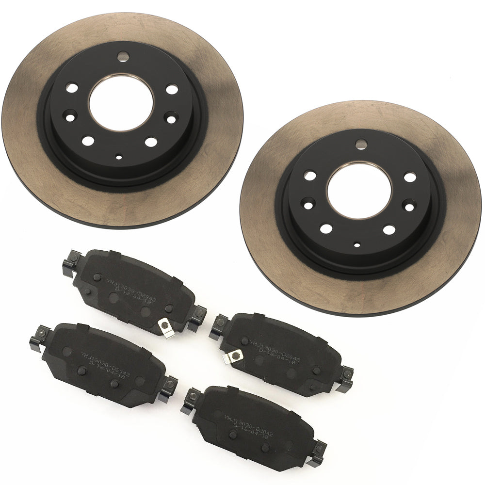 Rear Brake Package: Pads, Rotors & Attachment Kit | Mazda3 Sedan & Hatchback (2017-2018)