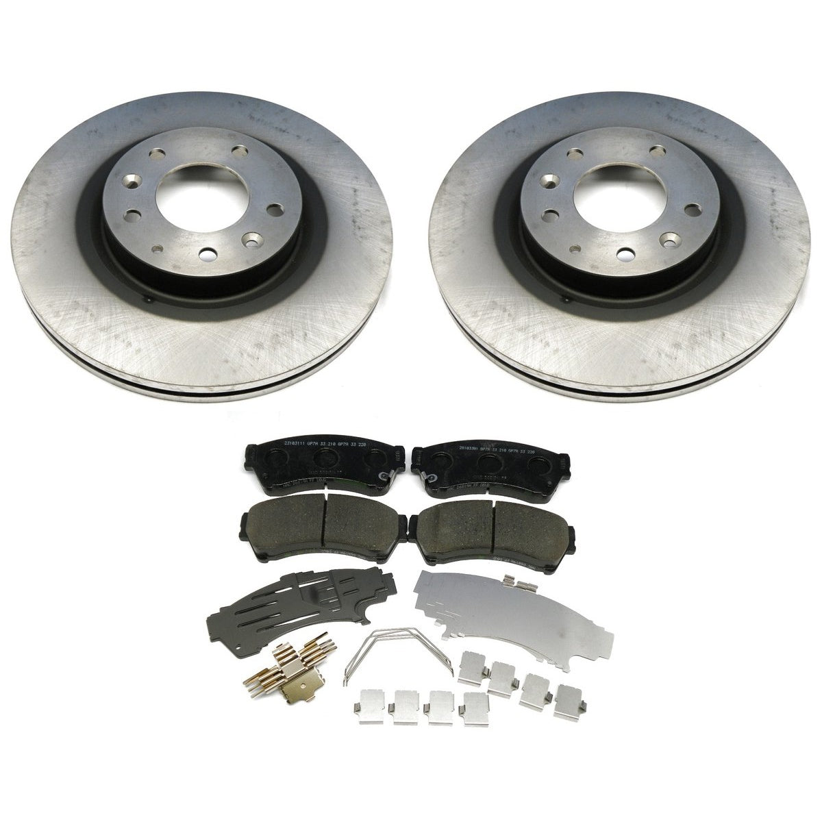 Front Brake Package: Pads, Rotors &amp; Attachment Kit | Mazda6 (2009-2013)