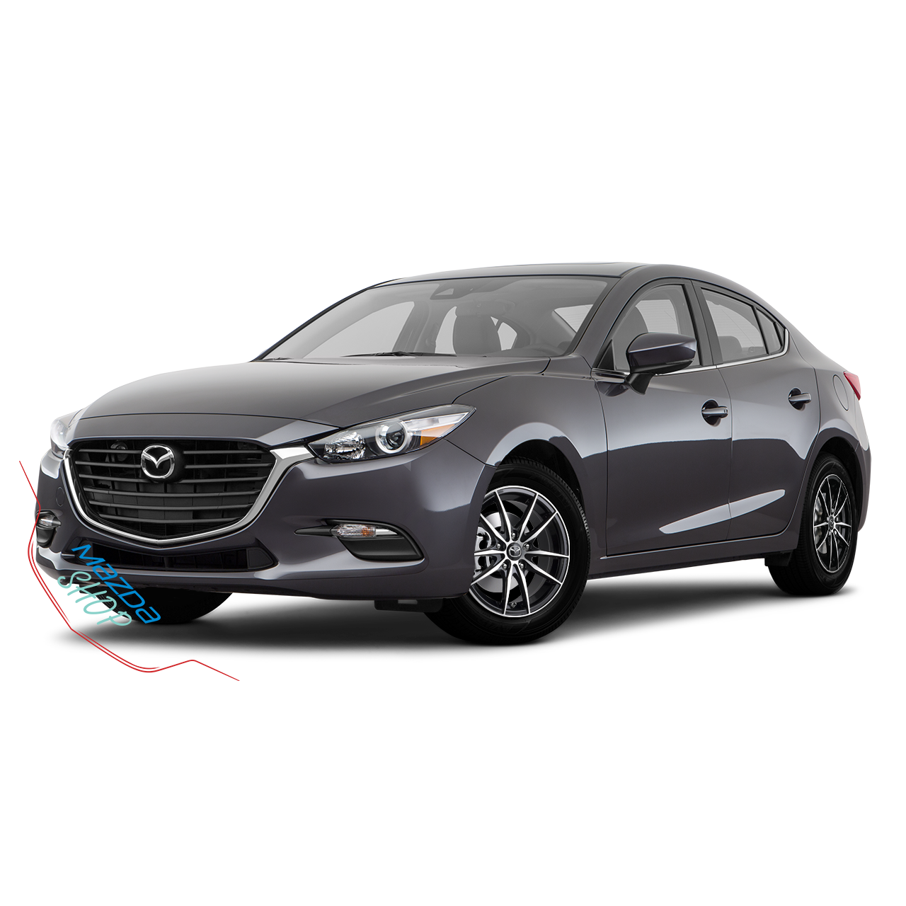 Mazda M010 Alloy Rims (Gloss Black with Machined Face) - 16"/17"