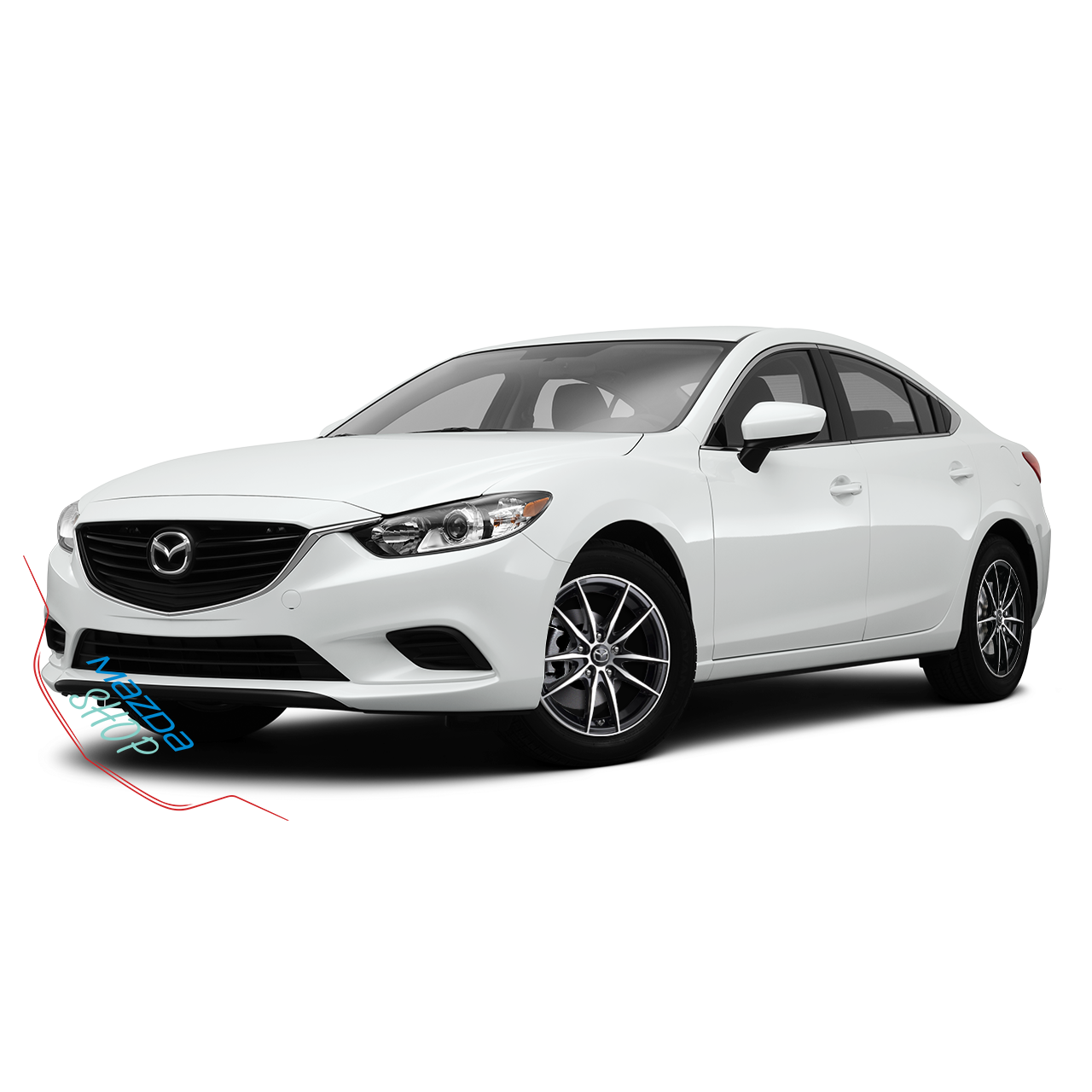 Mazda M010 Alloy Rims (Gloss Black with Machined Face) - 16"/17"