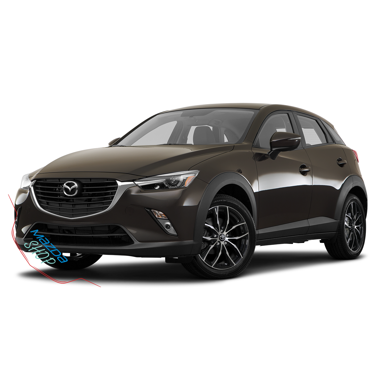 Mazda M011 Alloy Wheel (Gloss Black & Machined Face) - 18"