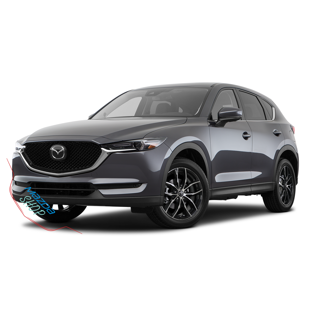 Mazda M011 Alloy Wheel (Gloss Black & Machined Face) - 18"