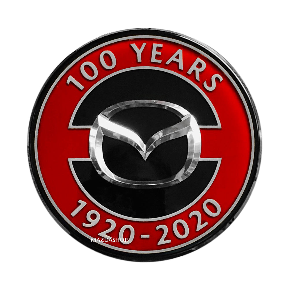 Mazda OEM 100th Anniversary Centre Cap (Gloss Black &amp; Red)