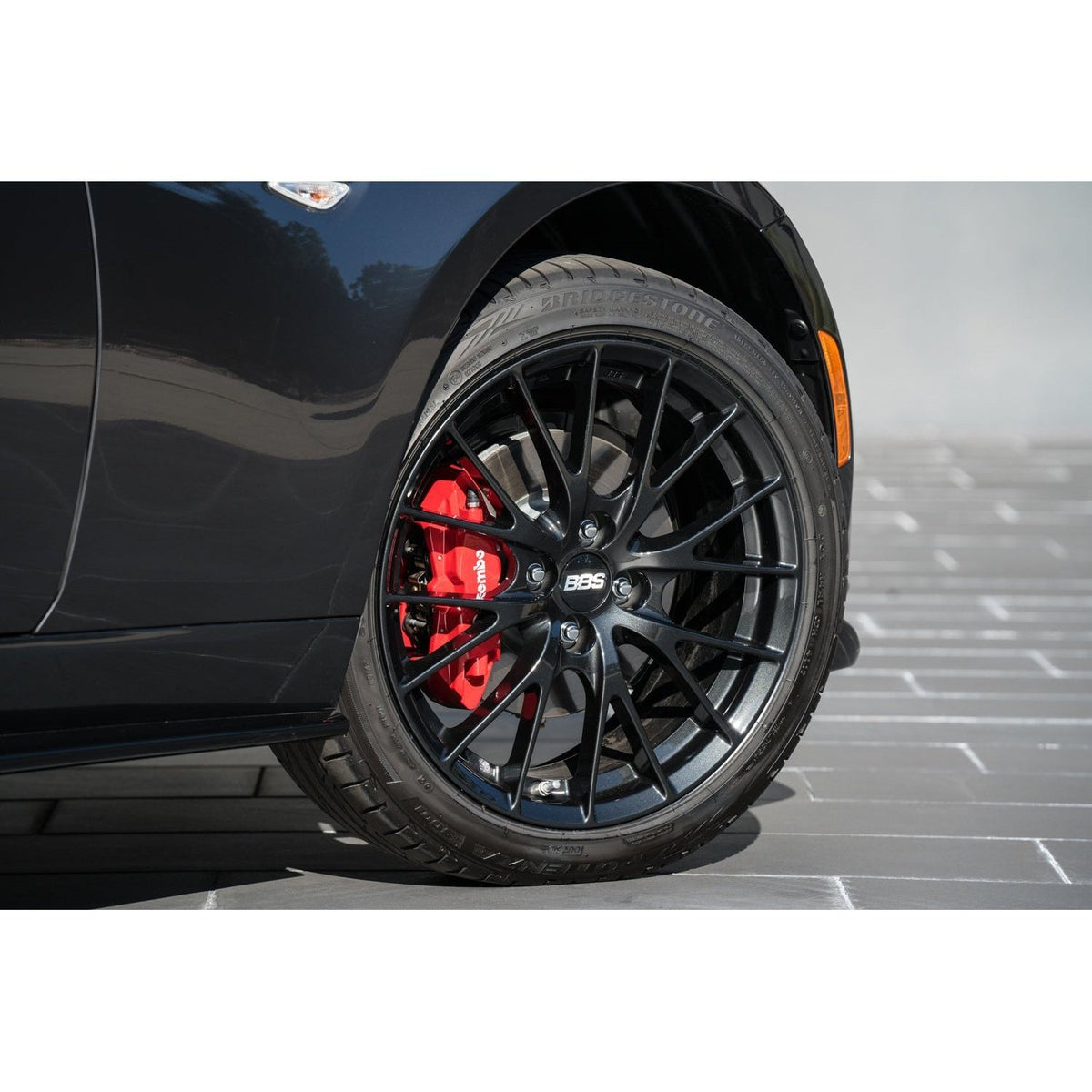Mazda × BBS Forged OEM Alloy Wheel &amp; Centre Cap (Dark Gunmetal) - 17&quot; | Mazda MX-5 (2016-2022)