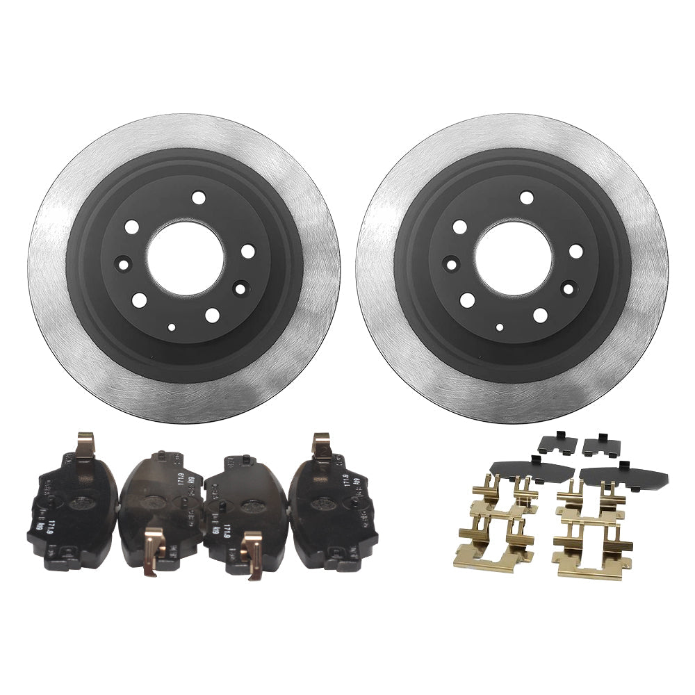 Rear Brake Package: Pads, Rotors &amp; Attachment Kit | Mazda CX-5 (2013-2016)