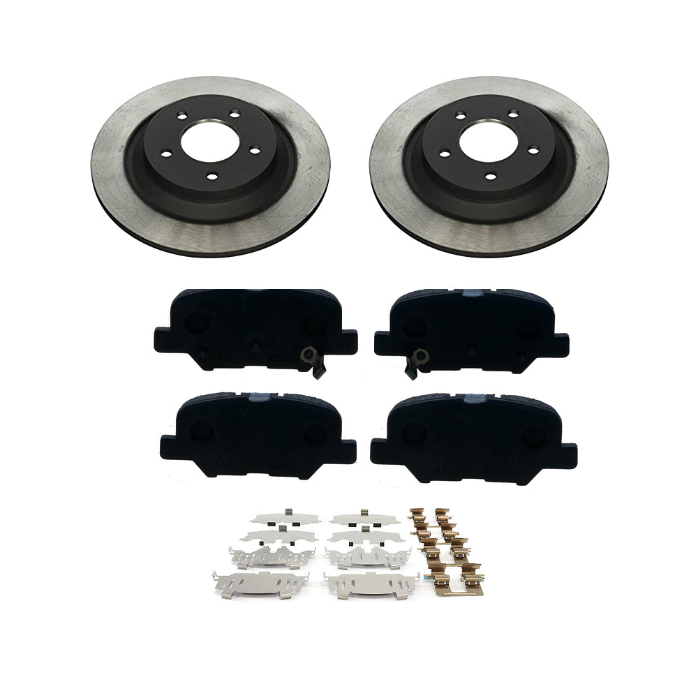 Rear Brake Package: Pads, Rotors &amp; Attachment Kit | Mazda6 (2014-2015)