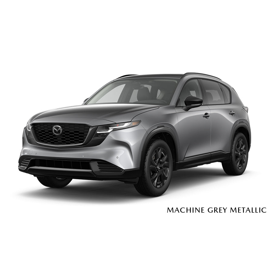 Silver SUV on a white background with 'Machine Grey Metallic' text