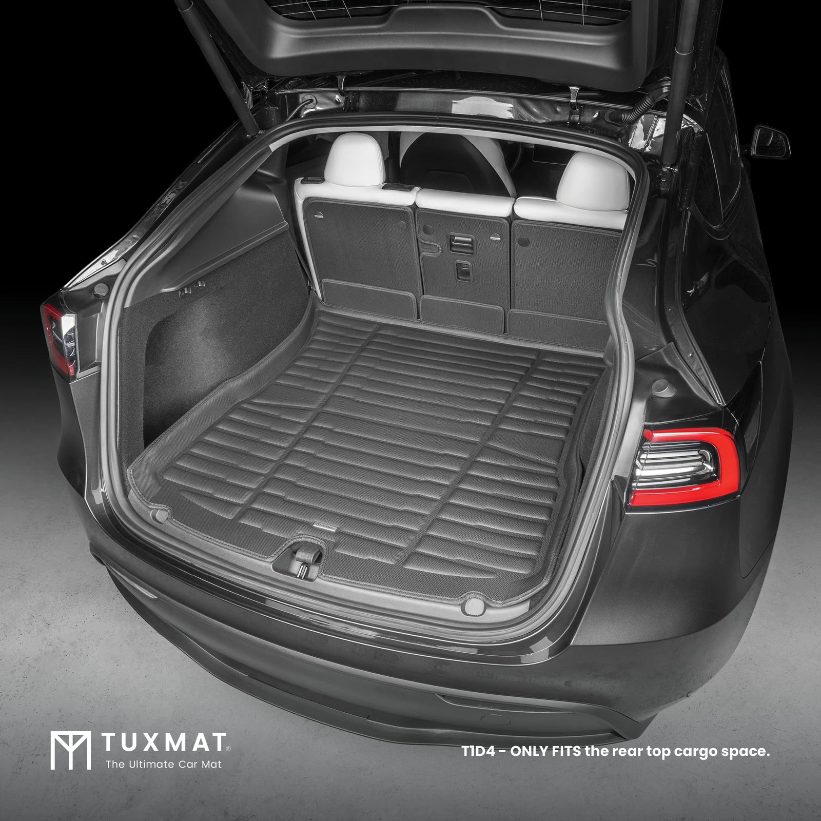 TuxMat SuperTrunk Mat with Seatback Protection | Tesla Model Y [5-Seater] (2020-2025)