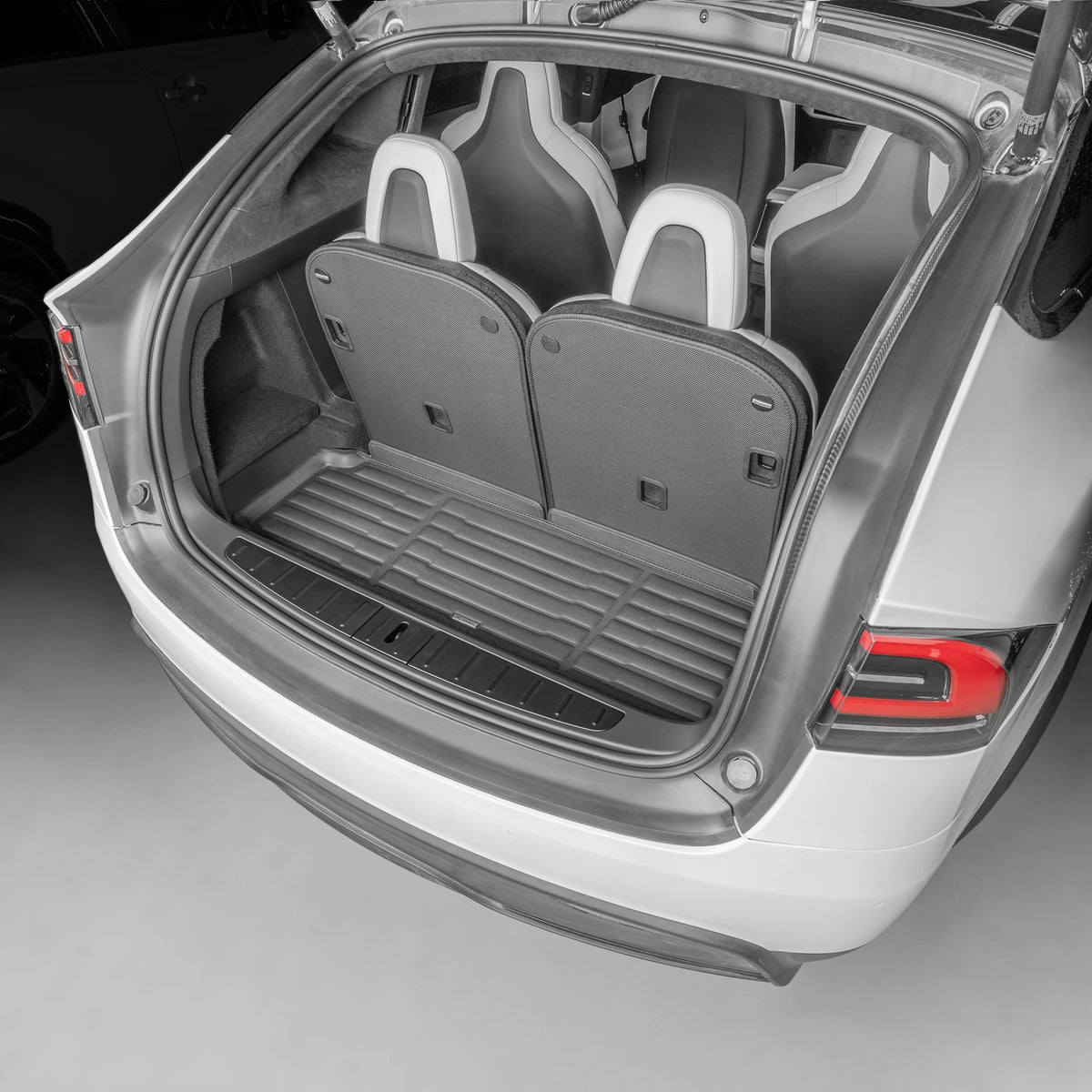 TuxMat SuperTrunk Mat with Seatback Protection | Tesla Model X (2022-2026)