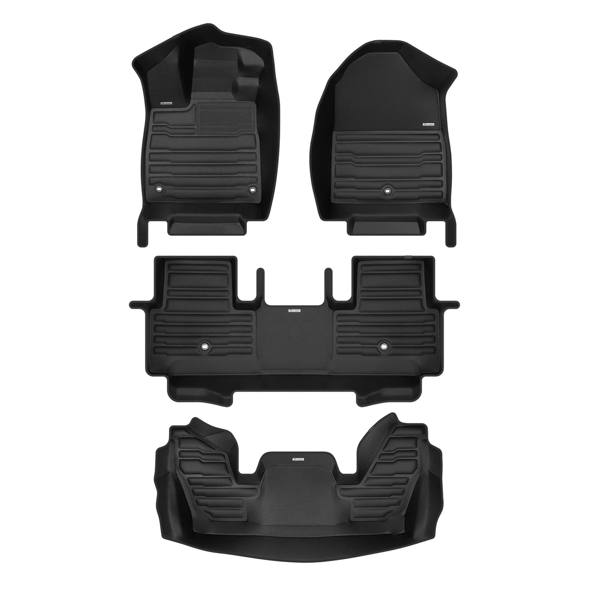 Tapis de sol TuxMat (1re, 2e et 3e rangées) | Honda Pilot (2016-2022)