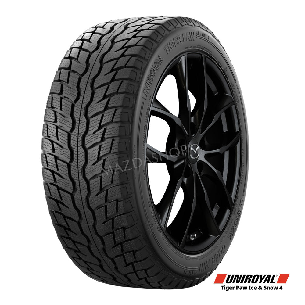 17 Inch M011 (Gloss Black) Uniroyal Tiger Paw Ice & Snow 4 Tire