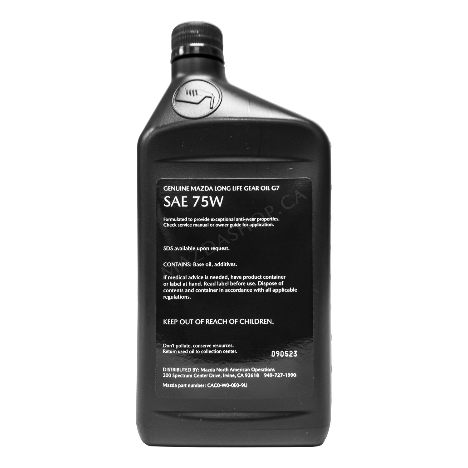 Gear Oil, Long Life for Manual Transaxle (G7) | Mazda (SAE 75W)