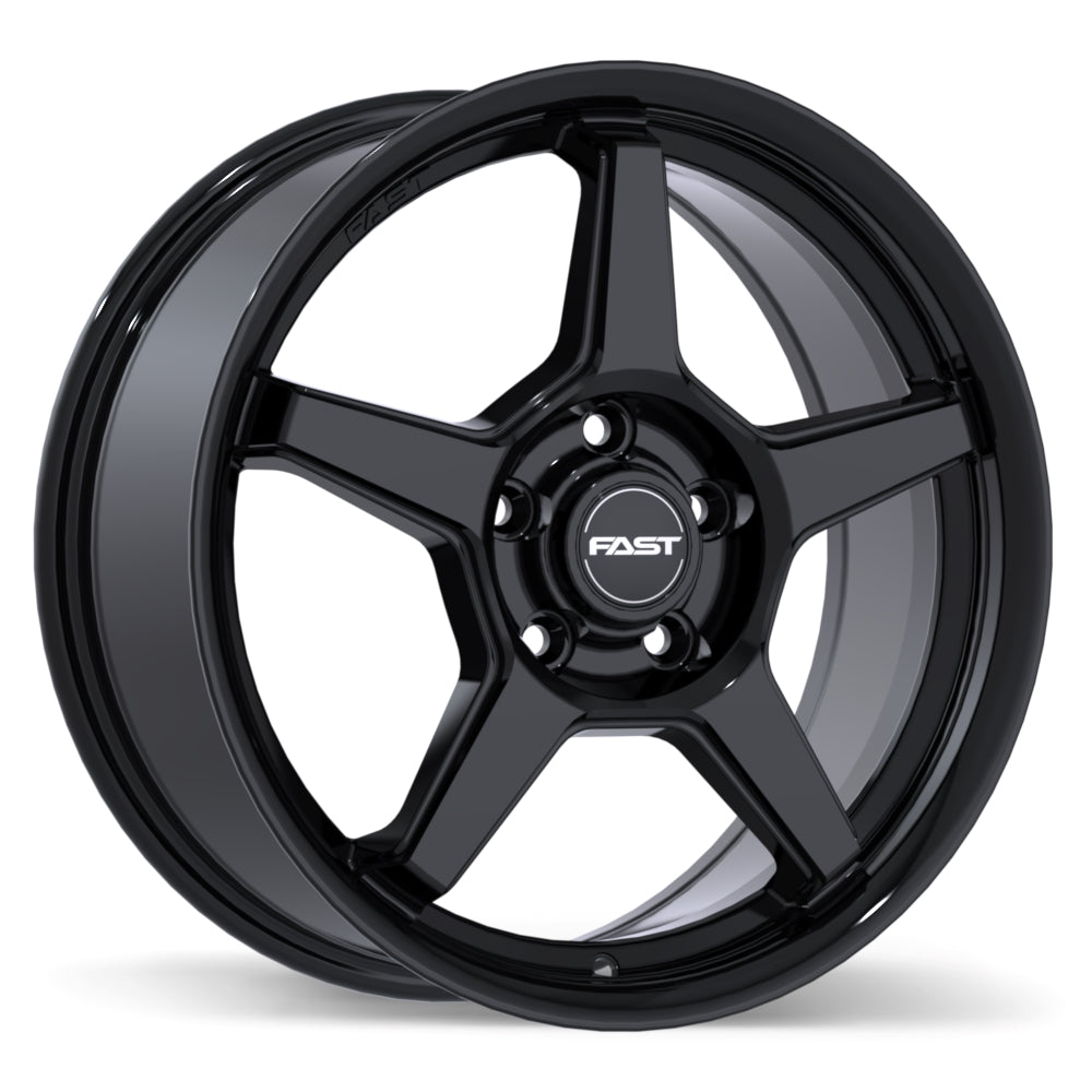 Fast Wheels FLAIR Alloy Wheel (Gloss Black) — 15