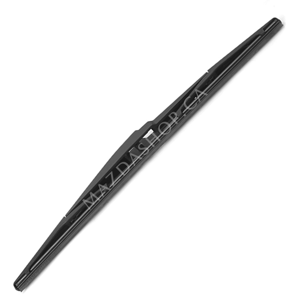 Black car wiper blade on a white background