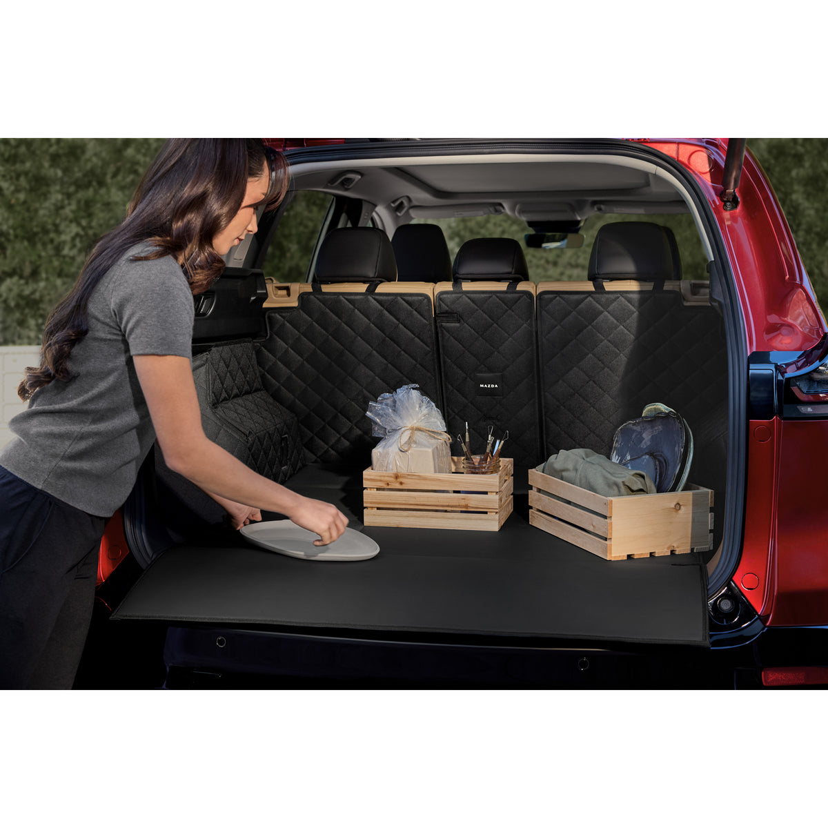 Tapis de coffre, matelassé avec protection de dossier | Mazda CX-5 (2026)