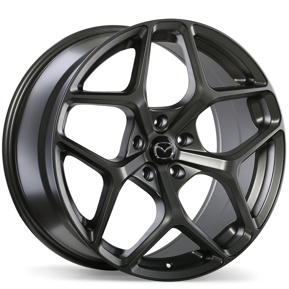 Mazda M012 Alloy Wheel (Matte Gunmetal) — 16", 17", 18", 20"