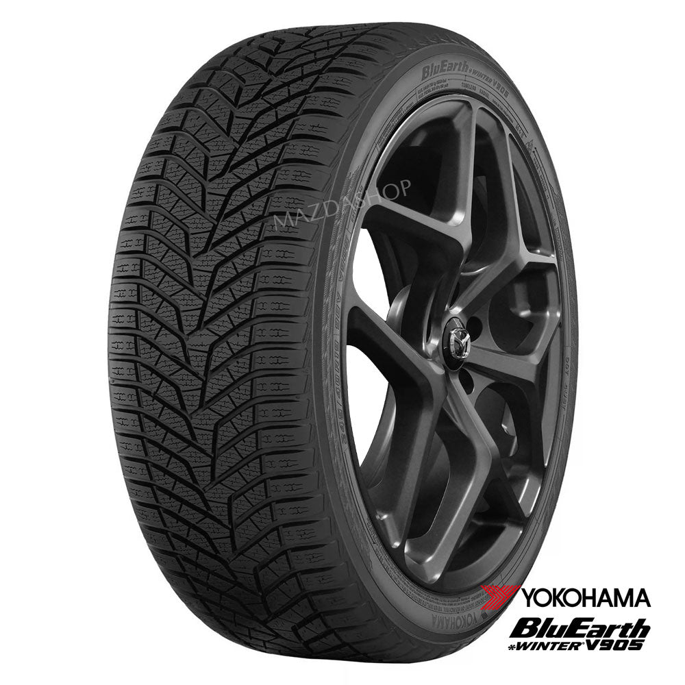 20 Inch M012 (Matte Gunmetal) [Only CX-70] Yokohama BluEarth Winter V905 Tire