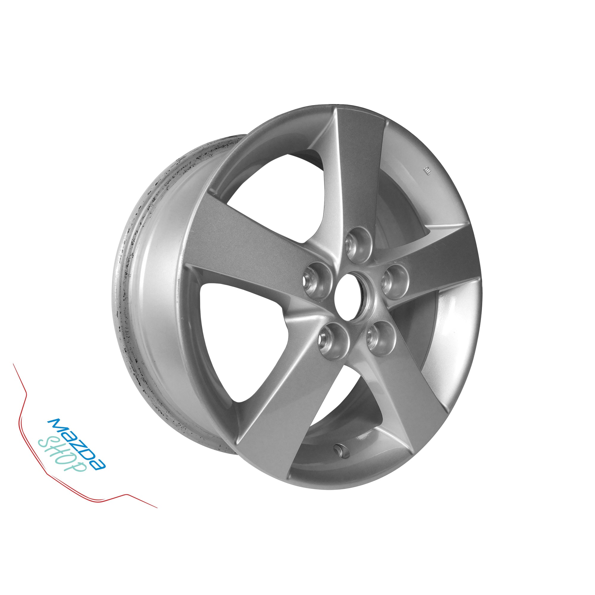 (1 Rim) Used 5-Spoke Mazda BKL8EDOT Alloy Rim | 15 Inch Diameter - WHILE SUPPLIES LAST