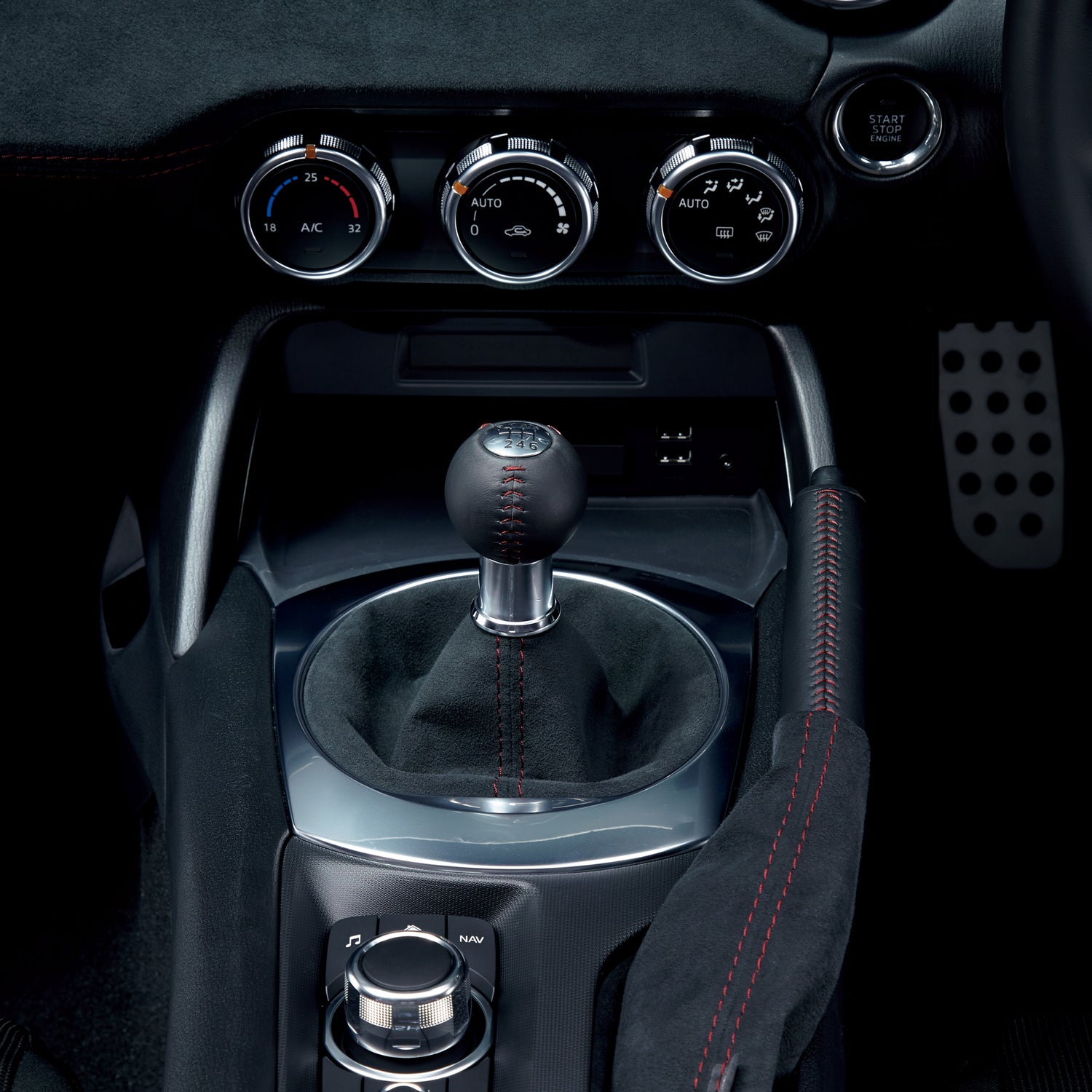 Soufflet de levier de vitesse en Alcantara (M/T) | Mazda MX-5 (2016-2025)