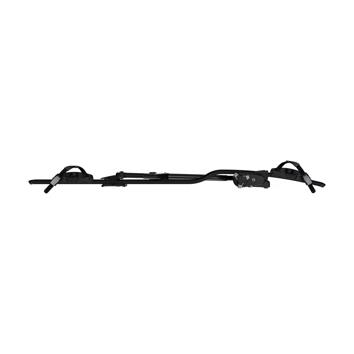 Black roof rack on a white background