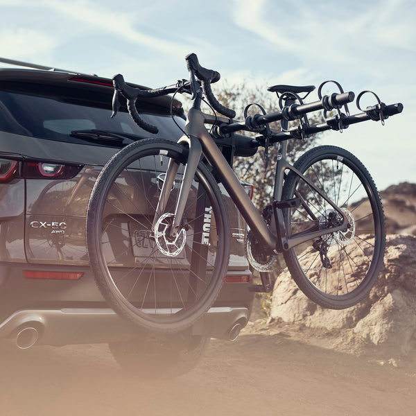 Tow Hook Bike Rack For Mazda Saloon Four Bike Pivot Arm Offset Tow