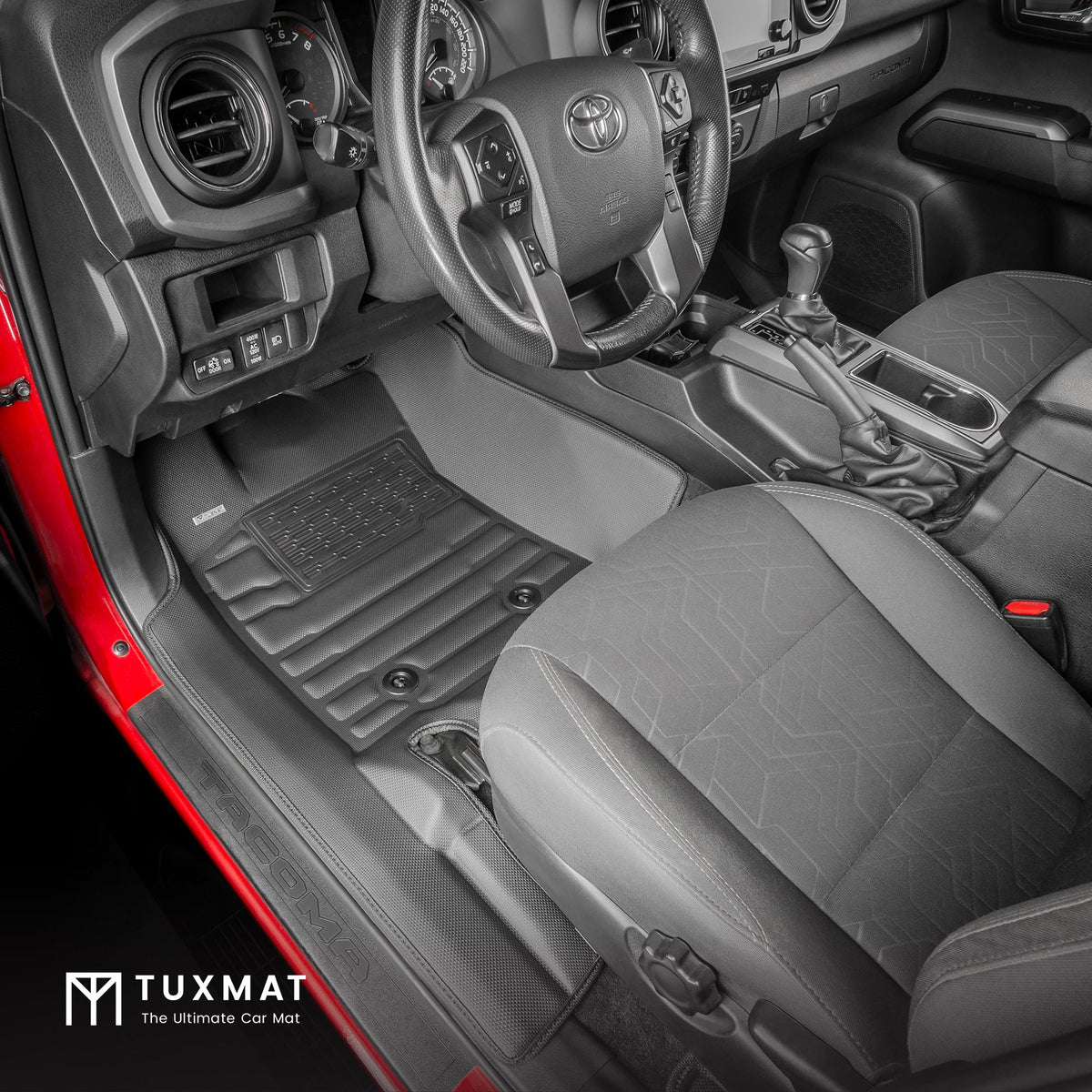 TuxMat Floor Mats (Front & Rear) | Toyota Tacoma Double Cab (2016-2023)