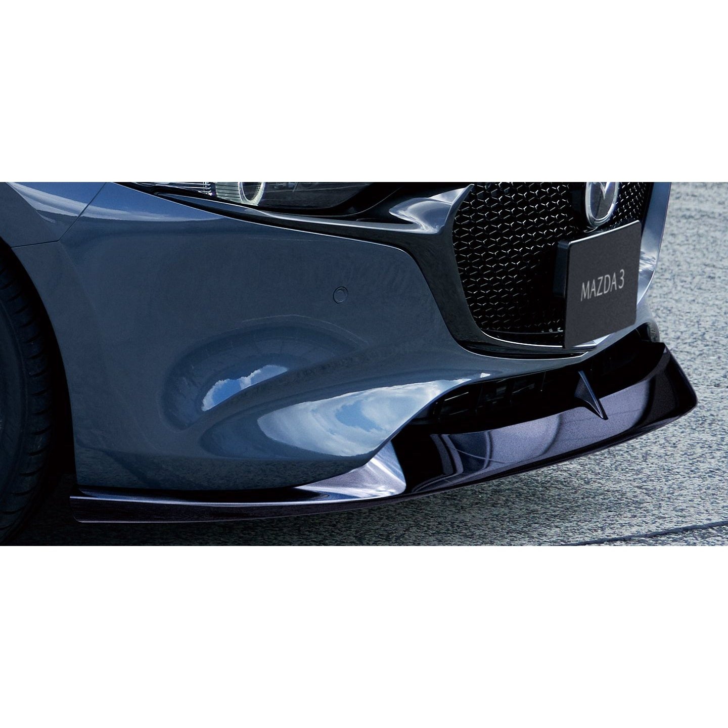 Aero Kit - Front Under Spoiler (Brilliant Black) | Mazda3 Hatchback (2019-2022)