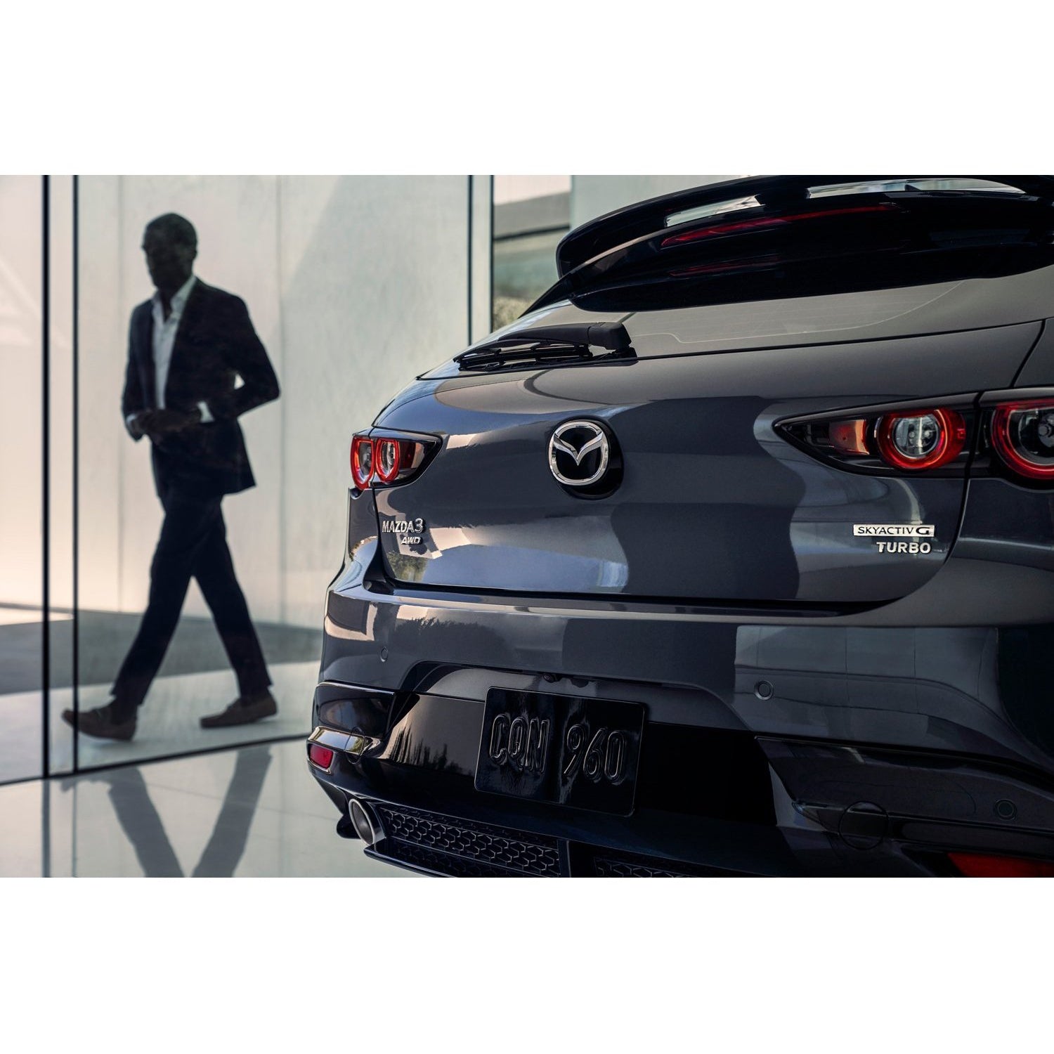 Aero Kit - Rear Under Spoiler (Brilliant Black) | Mazda3 Hatchback (2019-2022)