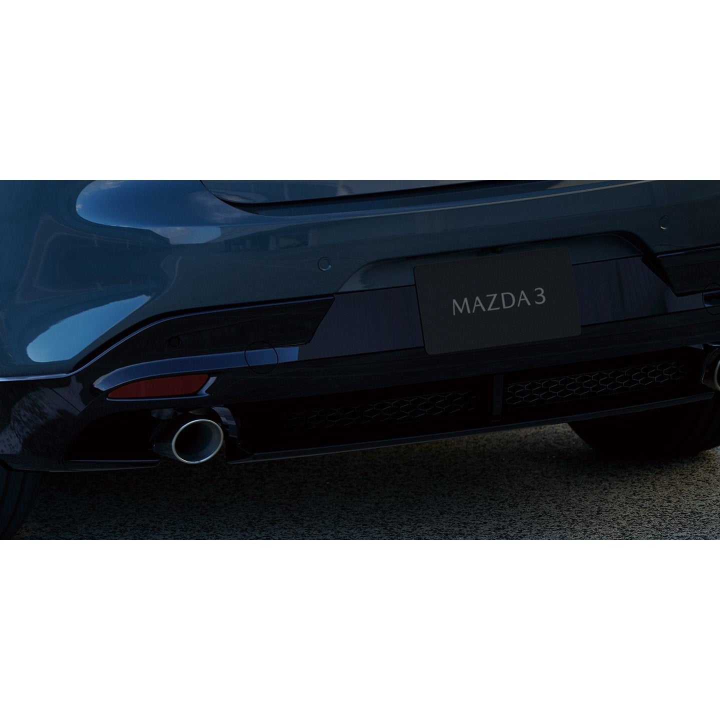 Aero Kit - Rear Under Spoiler (Brilliant Black) | Mazda3 Hatchback (2019-2022)