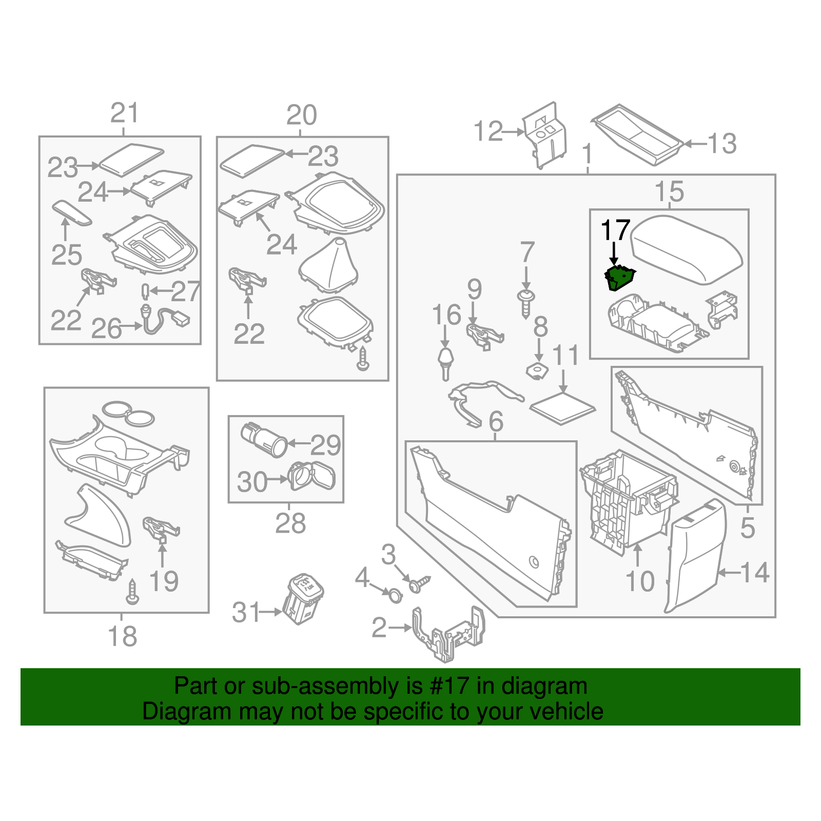 Center Console Latch | Mazda CX-5 (2013-2017)