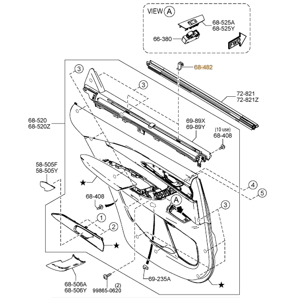 Mazda cx 9 on sale window shade