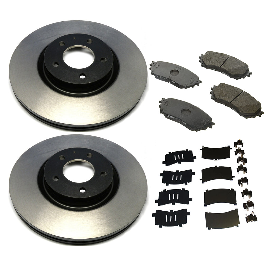 Front Brake Package: Pads, Rotors &amp; Attachment Kit | Mazda6 (2014-2018)