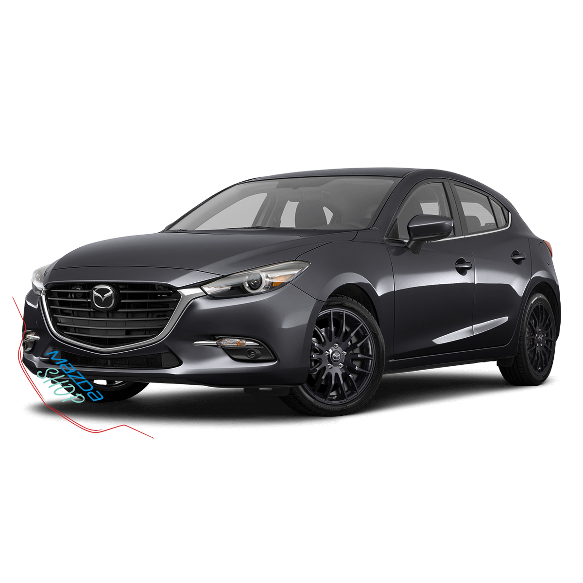 Mazda M002 Alloy Rims (Gloss Black) - 17" | WHILE SUPPLIES LAST