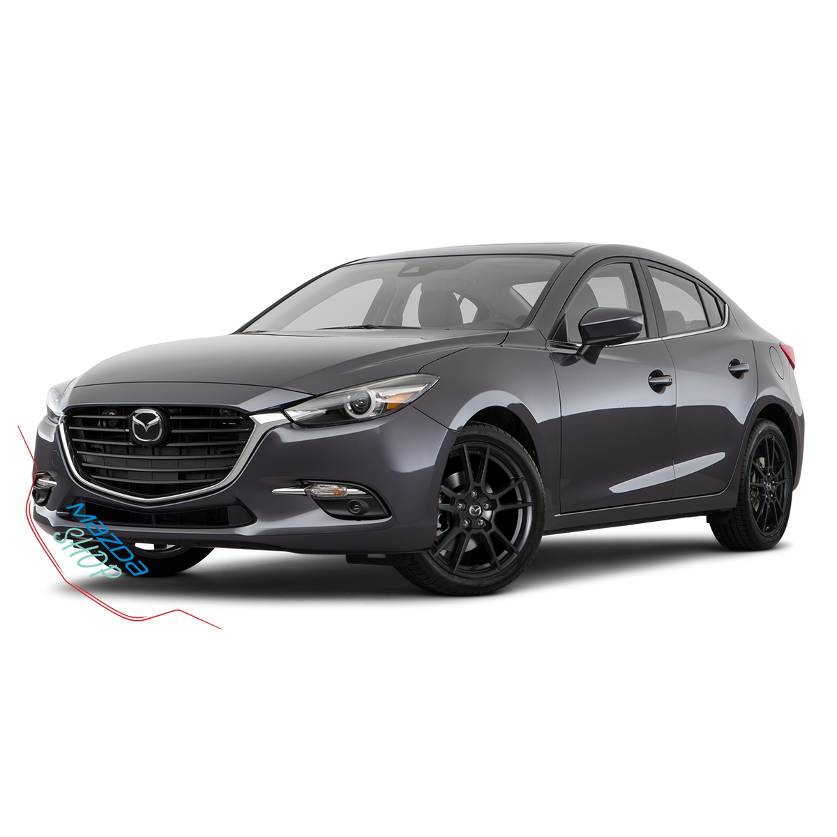 Mazda M006 Alloy Wheel (Satin Black) - 16"/17"/18"