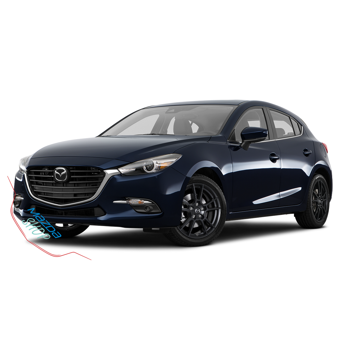 Mazda M006 Alloy Wheel (Satin Black) - 16"/17"/18"