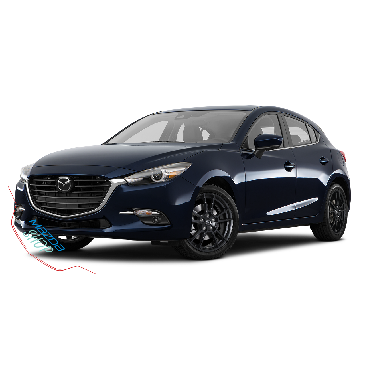 Mazda M006 Alloy Wheel (Satin Black) - 16"/17"/18"