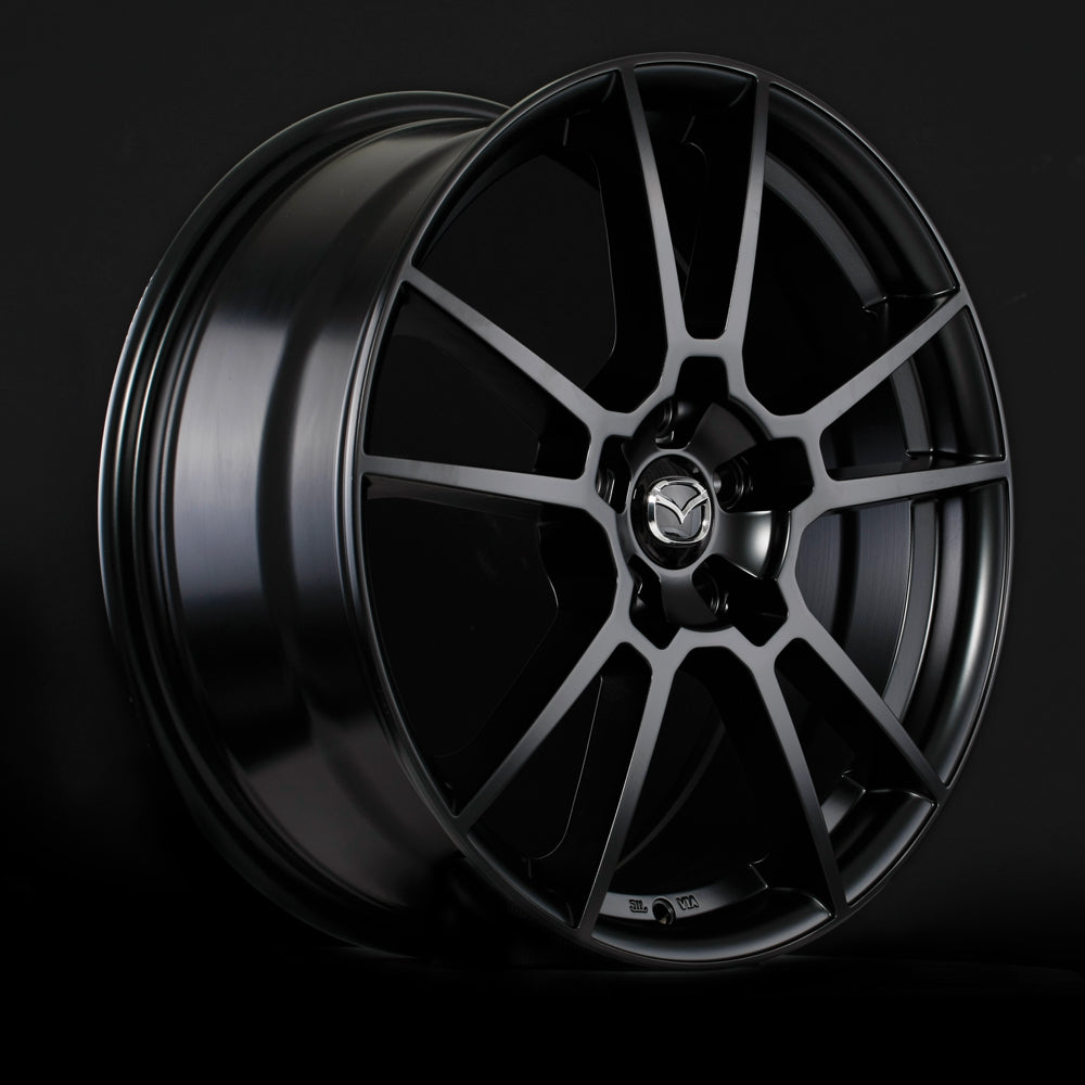 Mazda M006 Alloy Wheel (Satin Black) — 16", 17", 18"