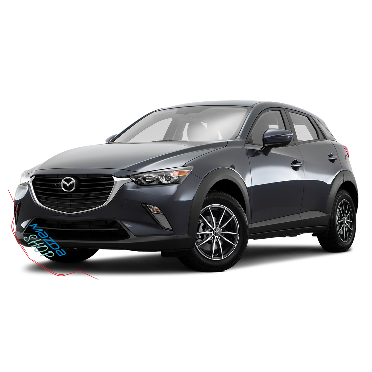 Mazda M010 Alloy Rims (Gloss Black with Machined Face) - 16"/17"