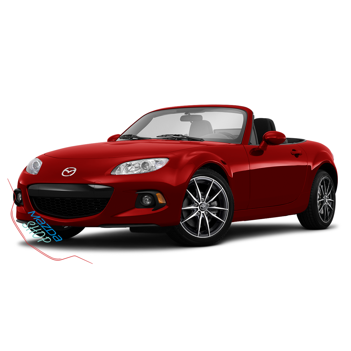 Mazda M010 Alloy Rims (Gloss Black with Machined Face) - 16"/17"