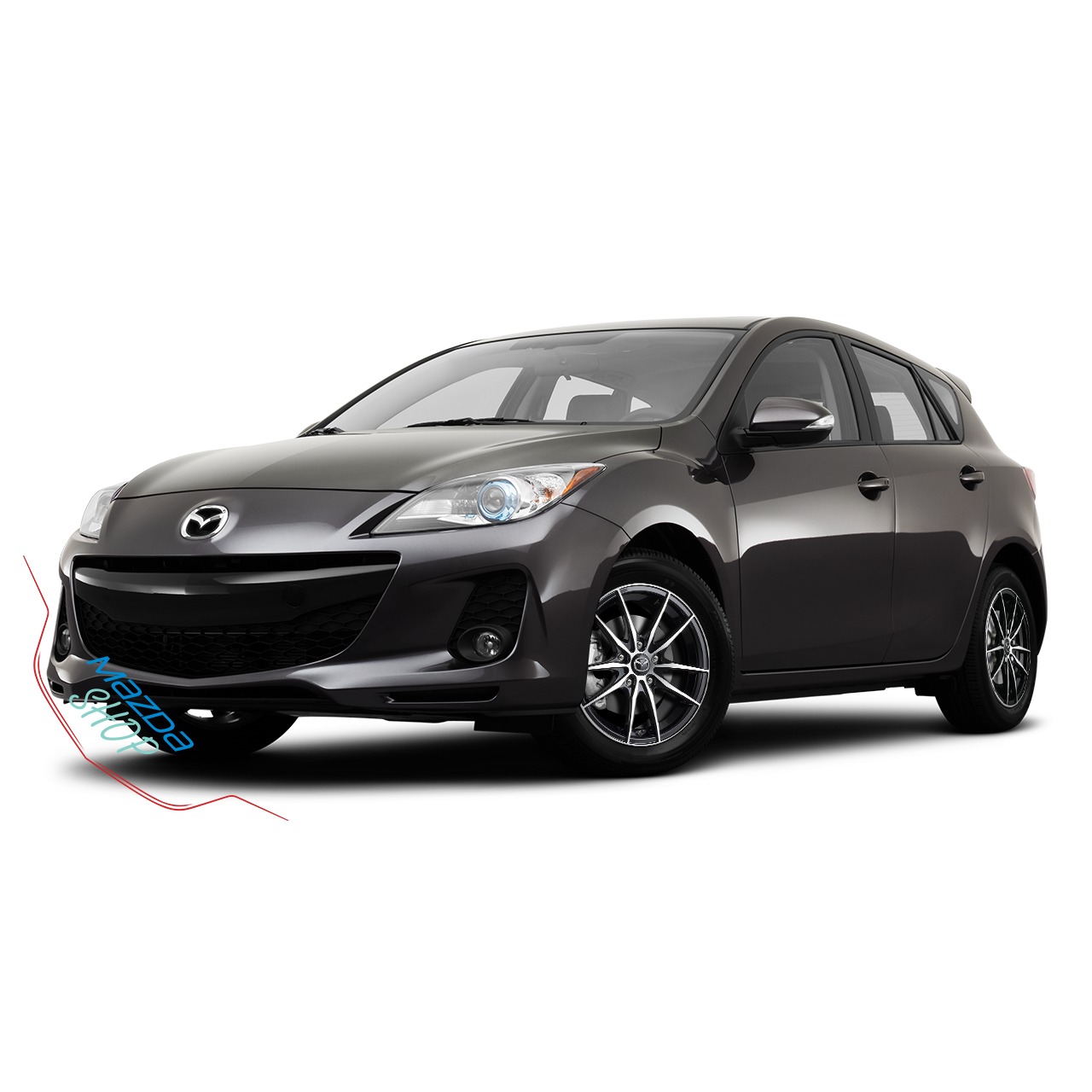 Mazda M010 Alloy Rims (Gloss Black with Machined Face) - 16"/17"
