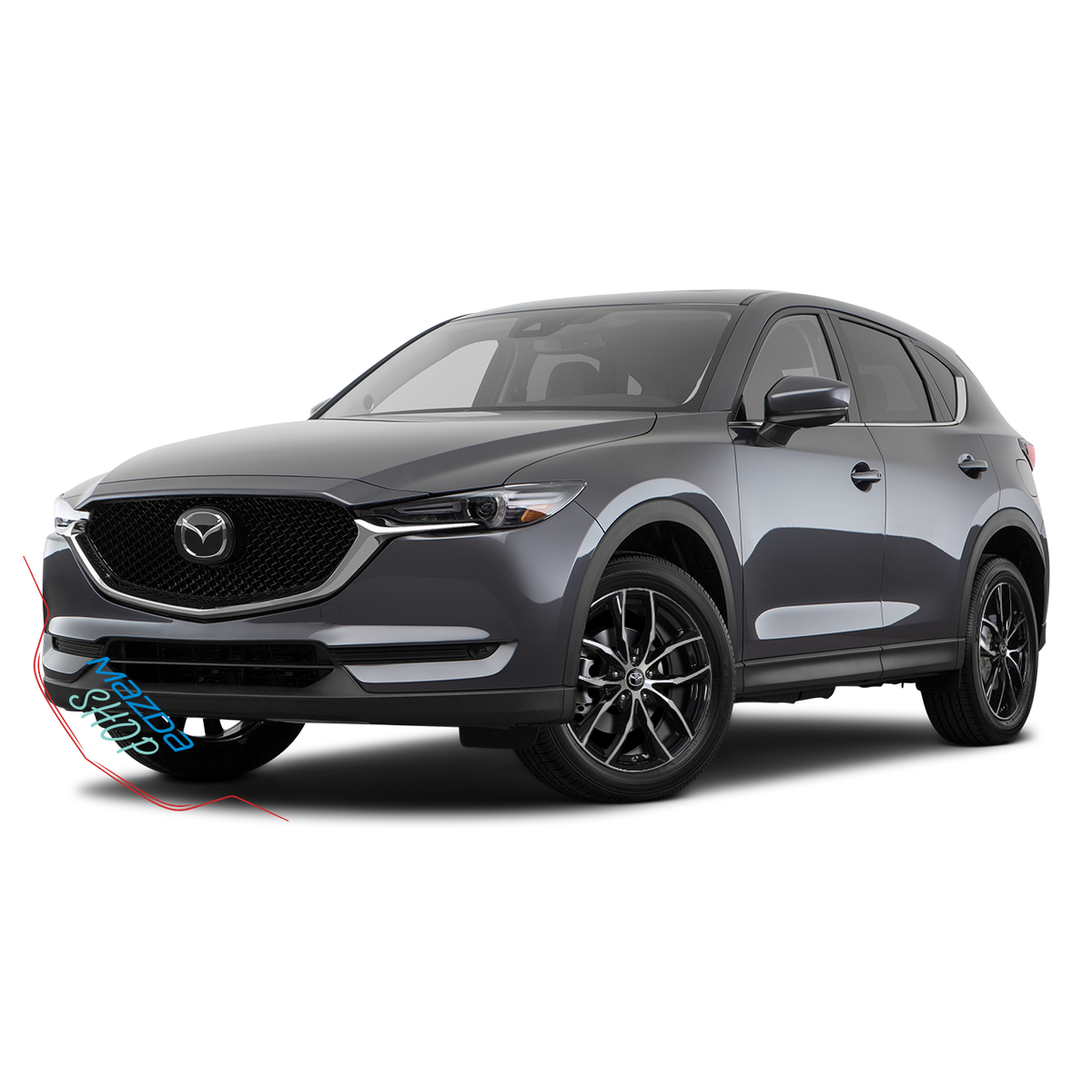 Mazda M011 Alloy Wheel (Gloss Black & Machined Face) - 18"