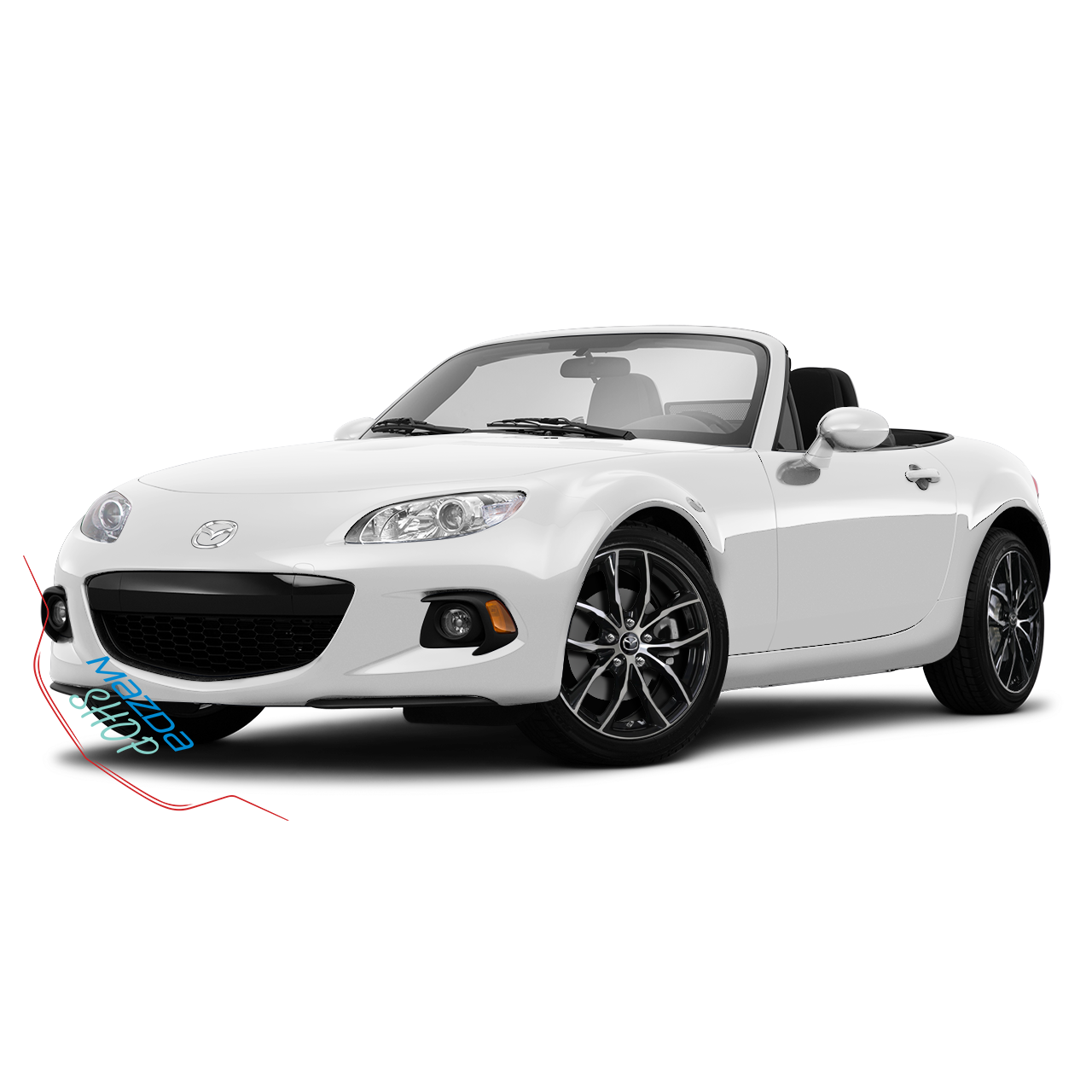 Mazda M011 Alloy Wheel (Gloss Black & Machined Face) - 18"