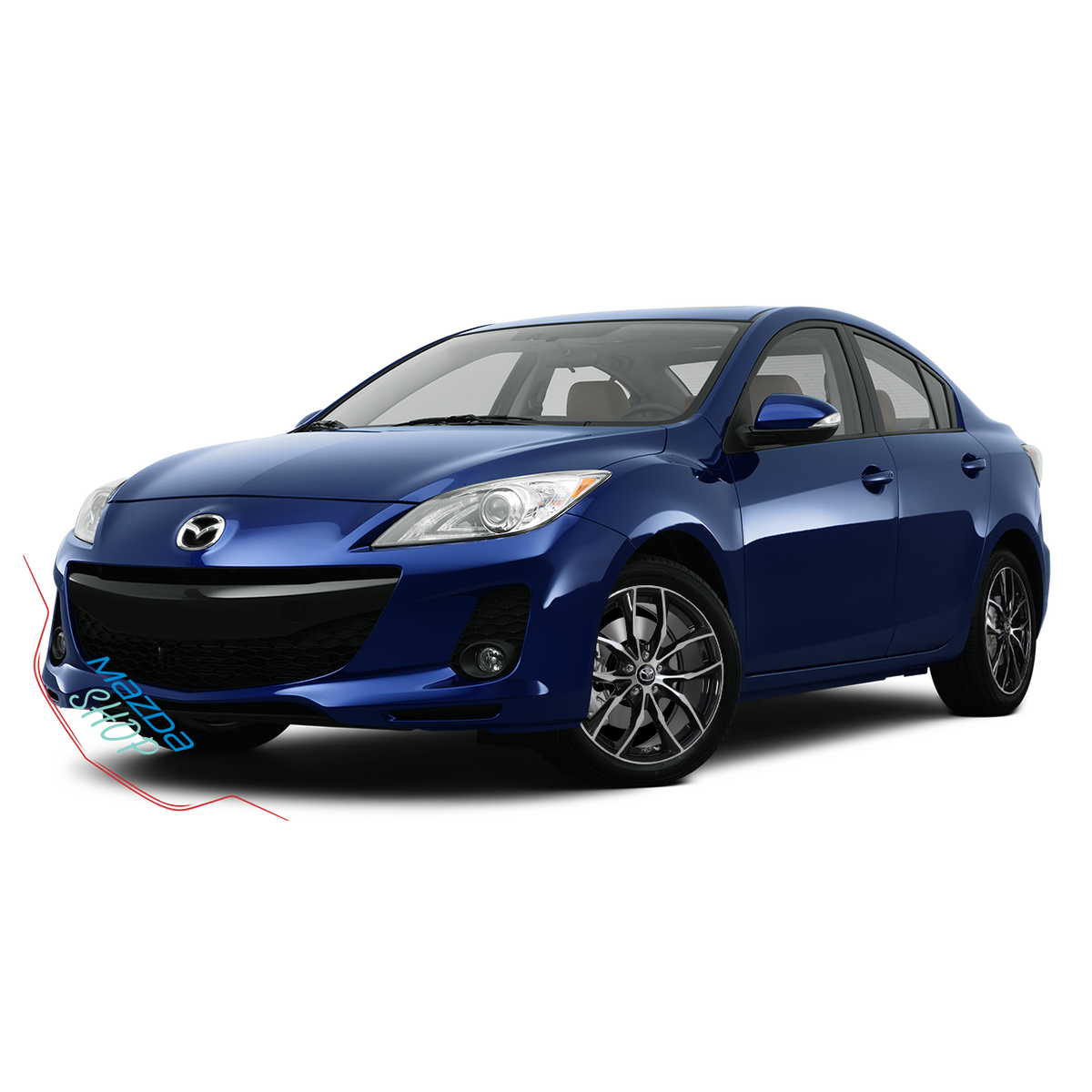 Mazda M011 Alloy Wheel (Gloss Black & Machined Face) - 18"